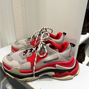 Balenciaga Sneakers - Red and Gray